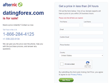 Tablet Screenshot of datingforex.com